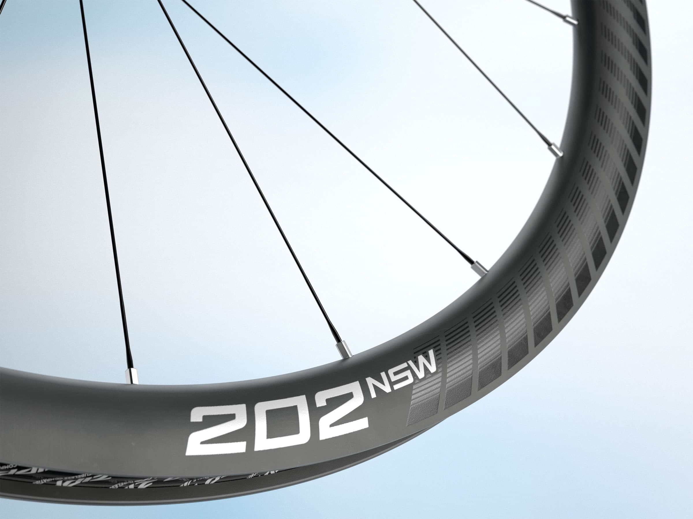 2026 Zipp 202 NSW ultralight carbon road bike climbing wheels, rim up close